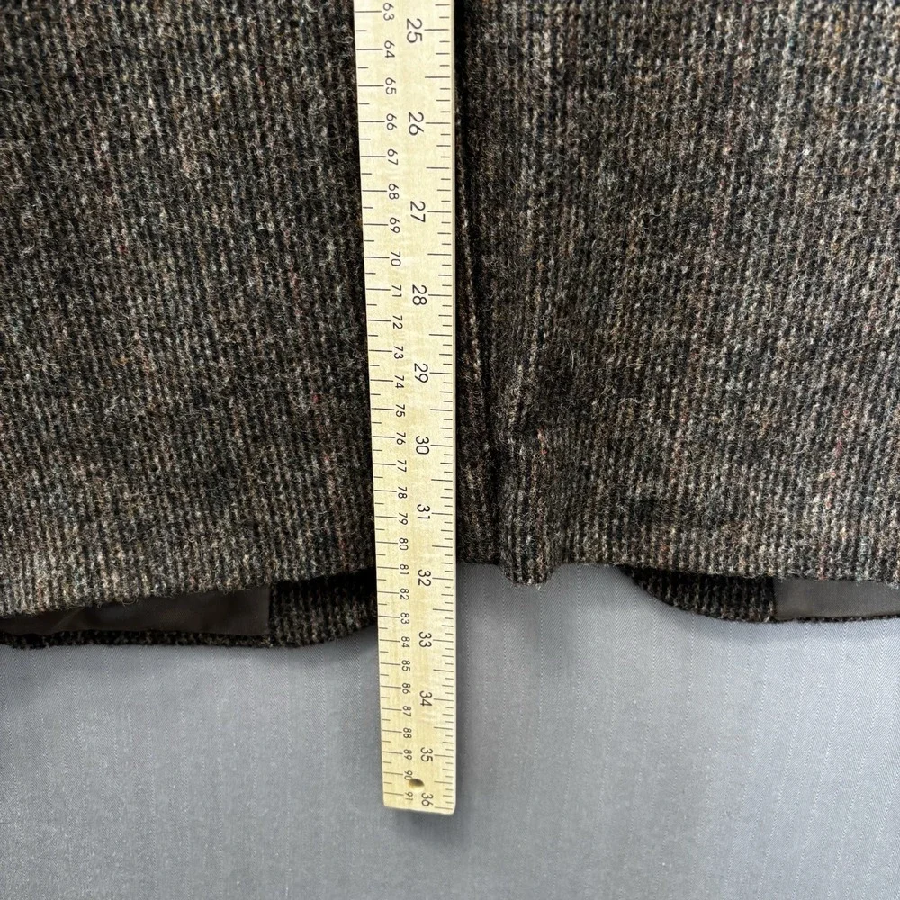 Vintage Brassard Mens 42R Tweed Blazer Brown Wool Sport Coat Dark Academia USA